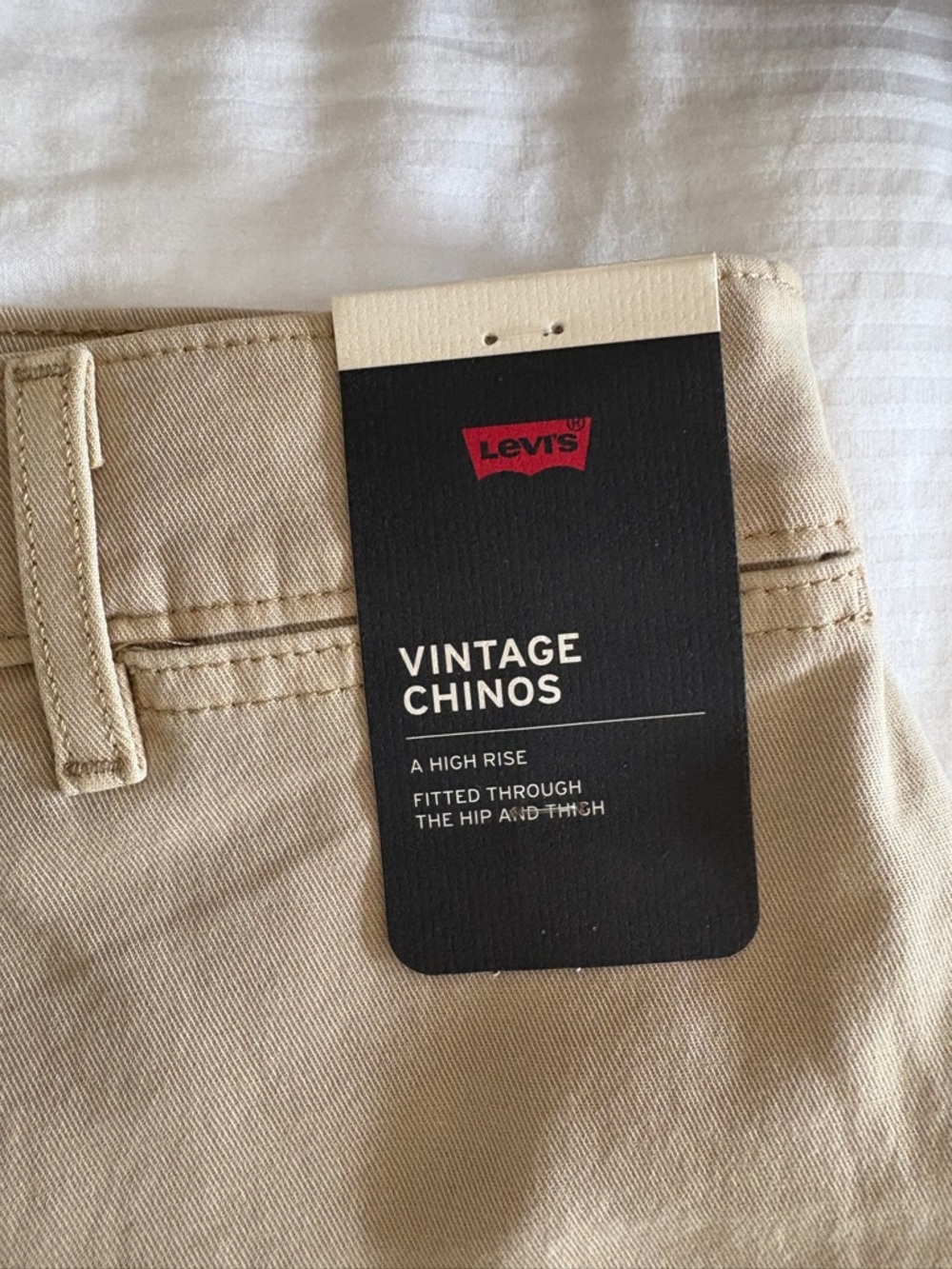Levi's Khaki High-Rise Chinos - Tan